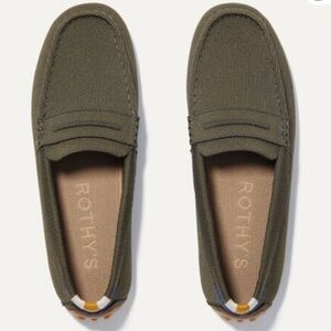 Rothy's The Driver Loafer - Olive Green Cypress Women's  Size 7.5